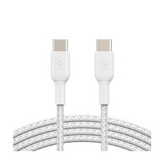 Belkin BOOST CHARGE 1m USB Type-C Cable - Premium Quality, Fast Charging, Durable & Stylish White Design